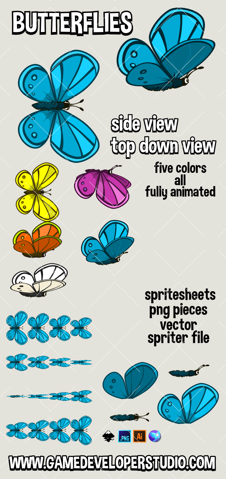 animated butterflies