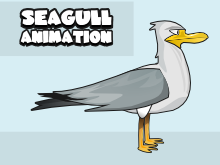 Animated seagull
