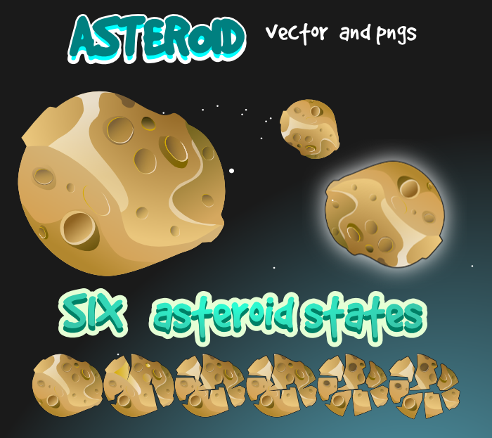 Asteroid sprite