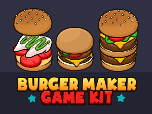 Burger maker game kit