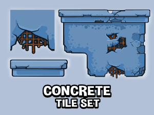 concrete tile set