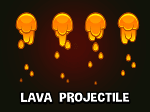 Lava projectile