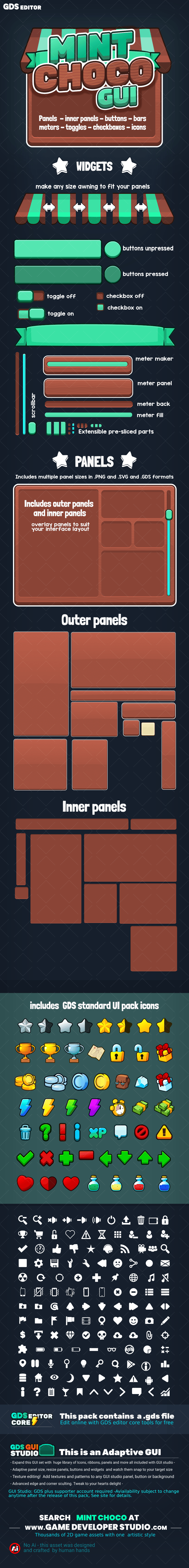 Mint Choco complete Game interface pack