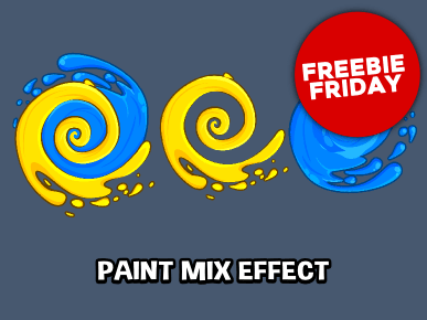 Paint splotch mix effect