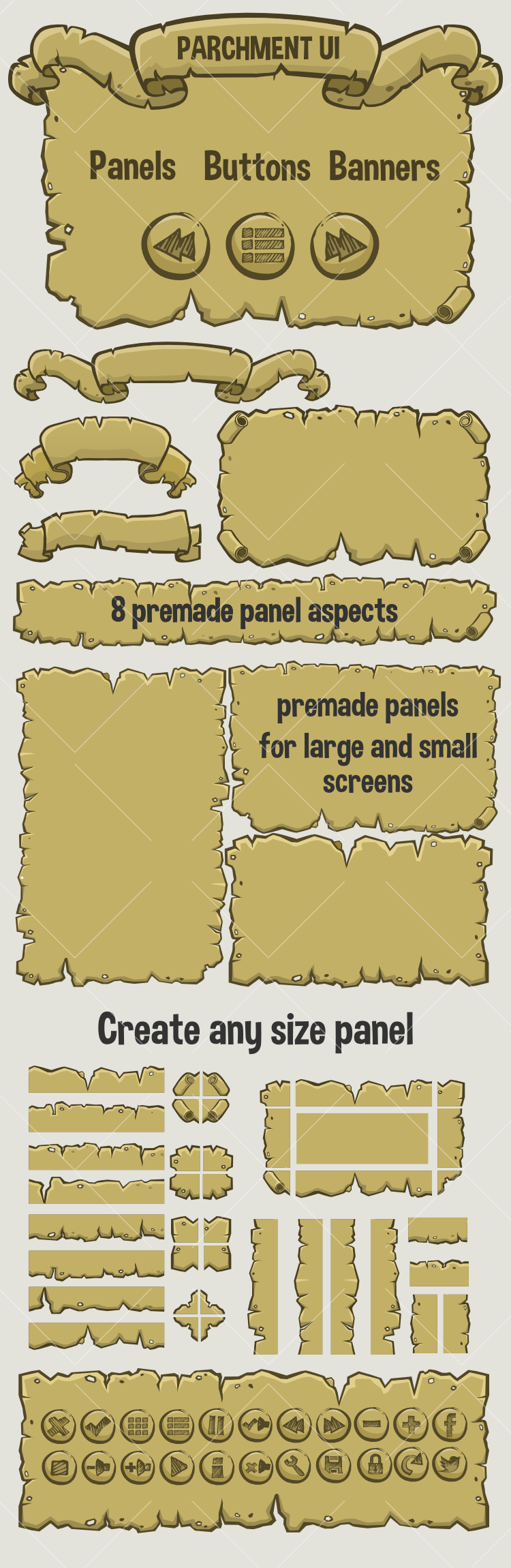 Parchment game user interface