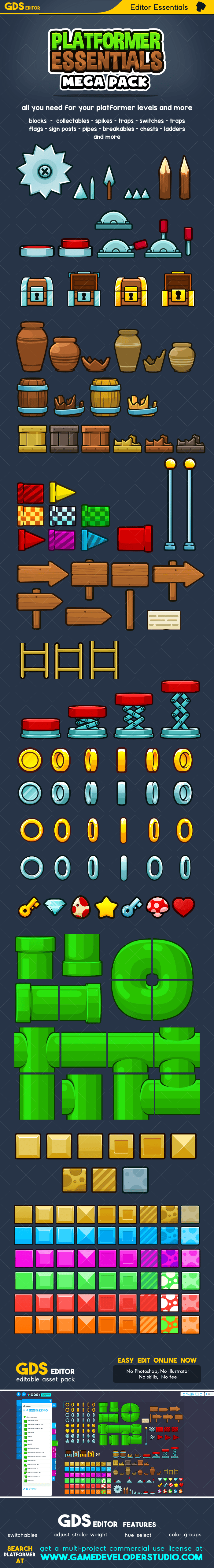 Platformer items mega bundle