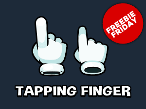 Pointer finger game asset