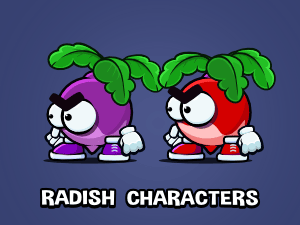 Radish game sprite