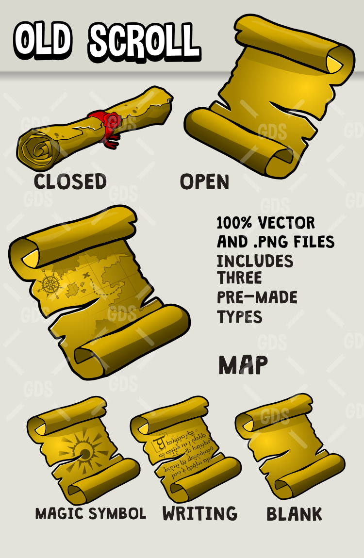 Scroll and parchment