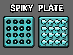 spiky plate trap