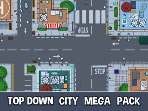 Top down city mega pack
