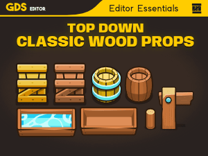 top down classic wood props