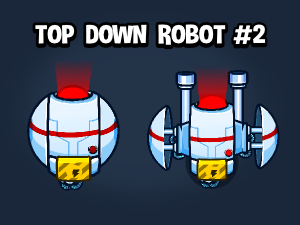 top down mechanoid robot number two