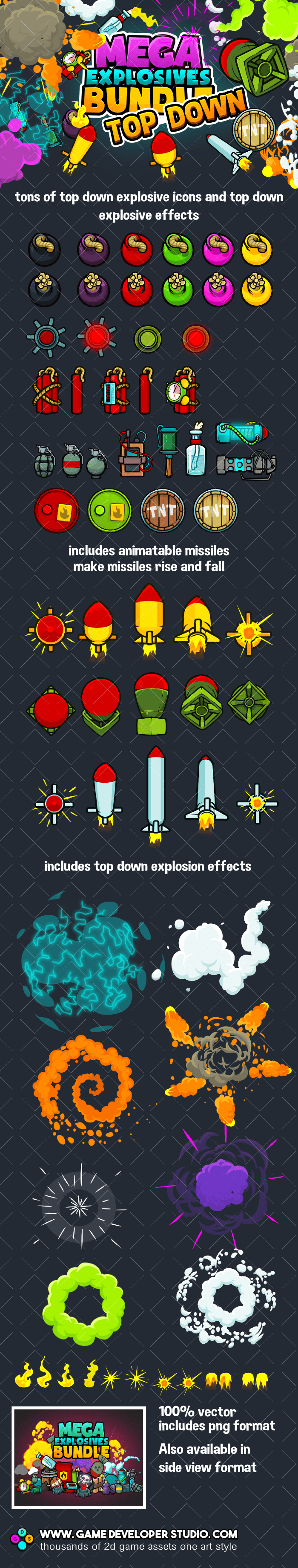 Top down mega explosives bundle