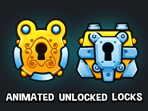 Unlocking lock animation