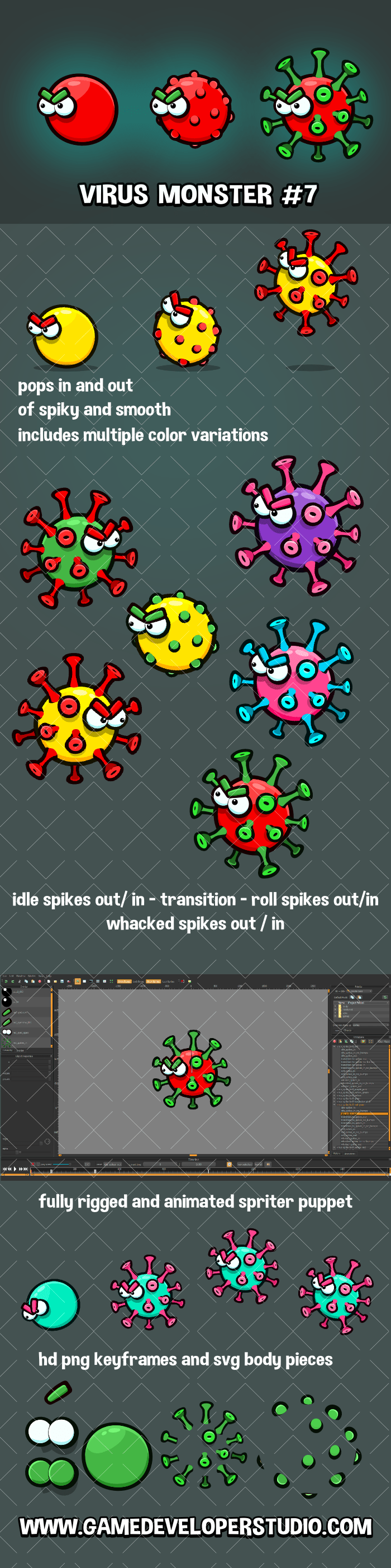 Virus monster type seven