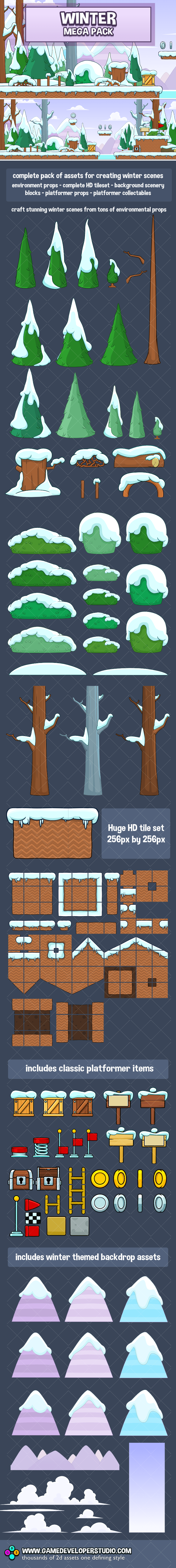 Winter scene creation kit